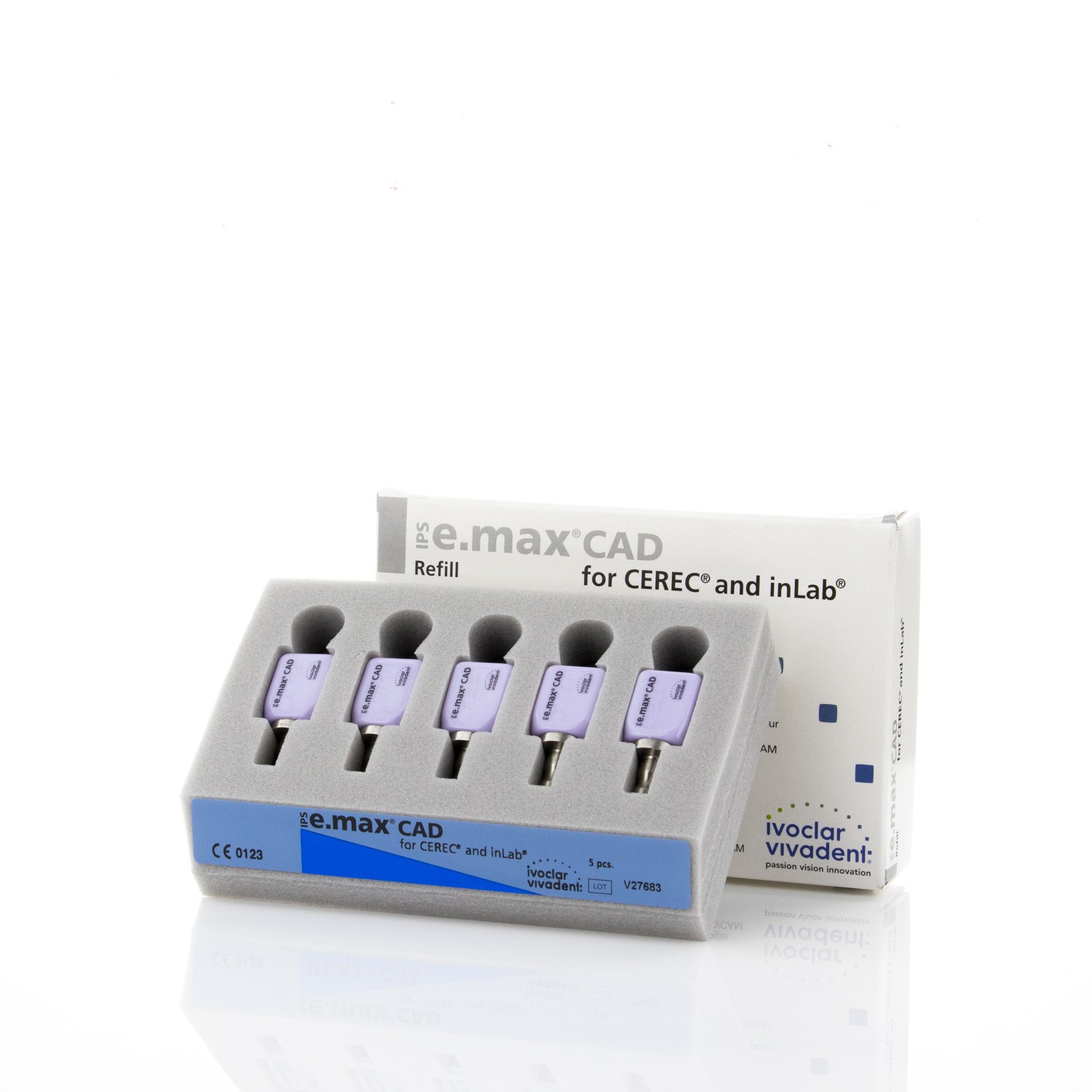 IPS E.MAX CAD CER/INLAB 605324 LT I12 B3 5pc