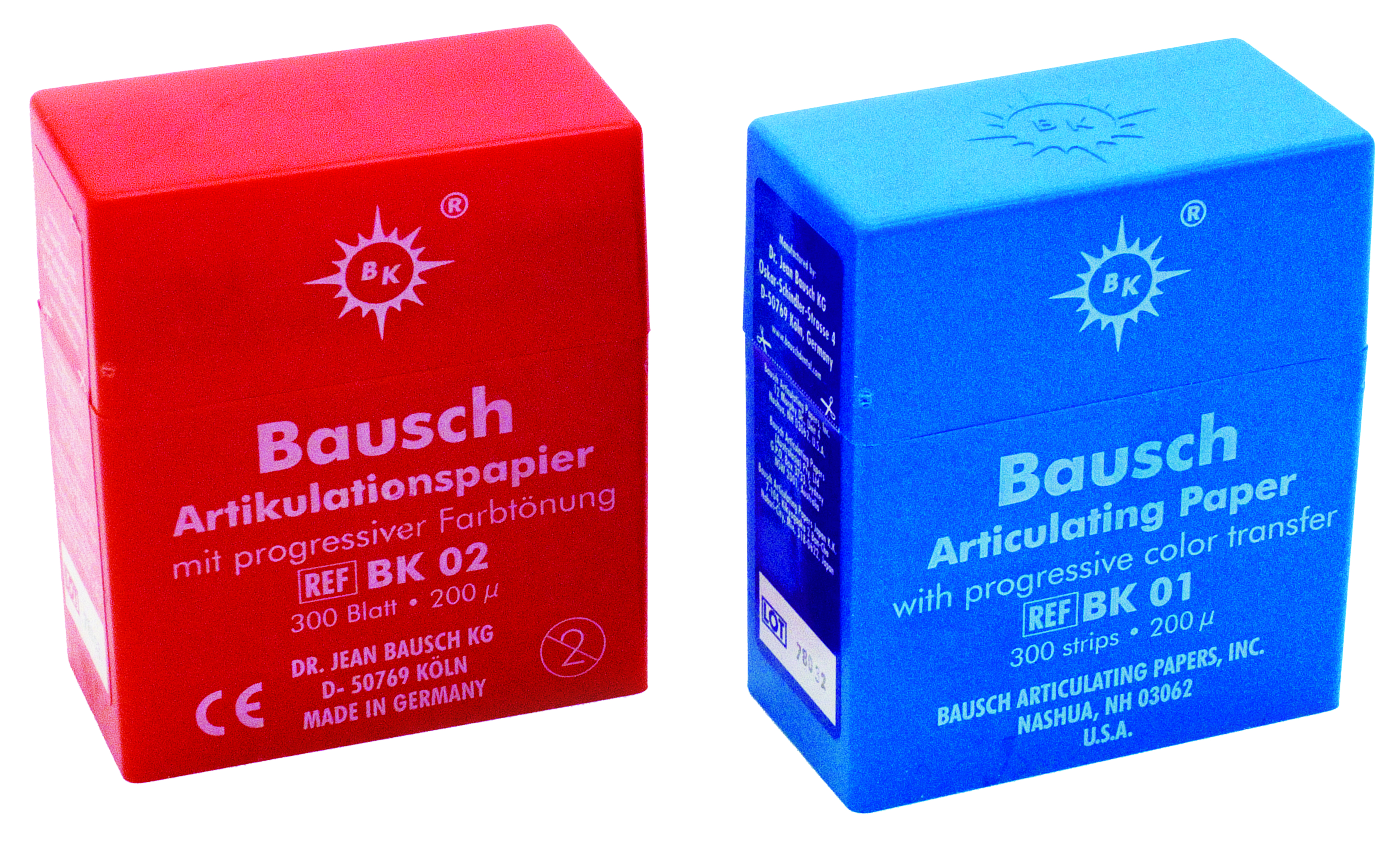 Papiers à articuler Bausch avec nuance progressive de couleur