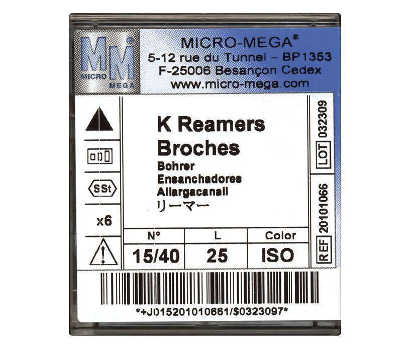 K-REAMERS MICROMEGA 21mm-40 6pz