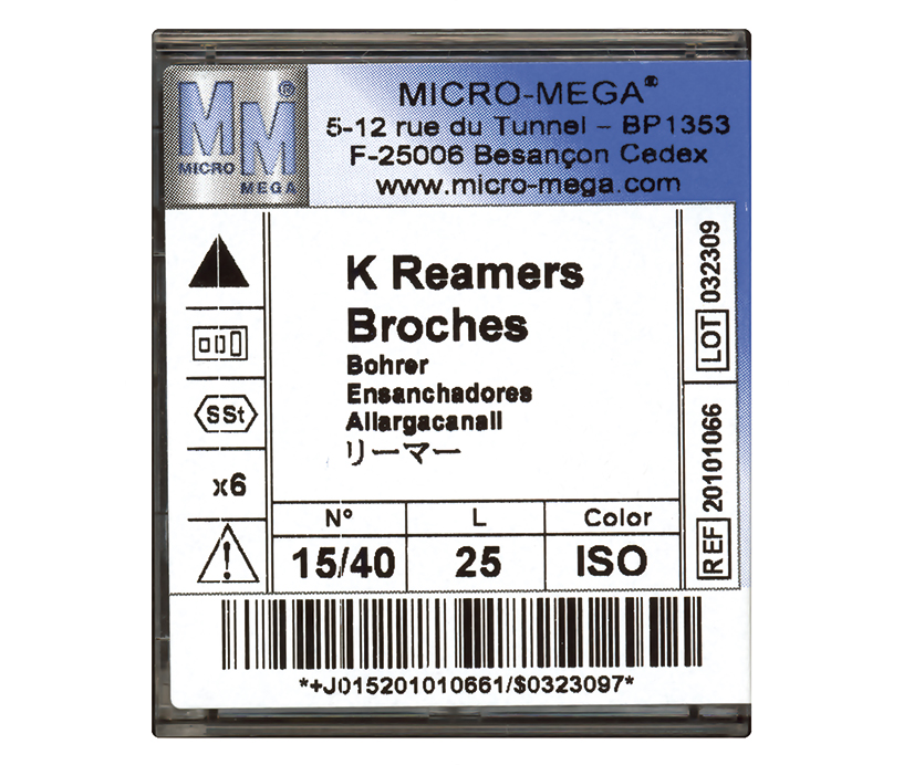 K-REAMERS MICROMEGA 25mm-25 6pz