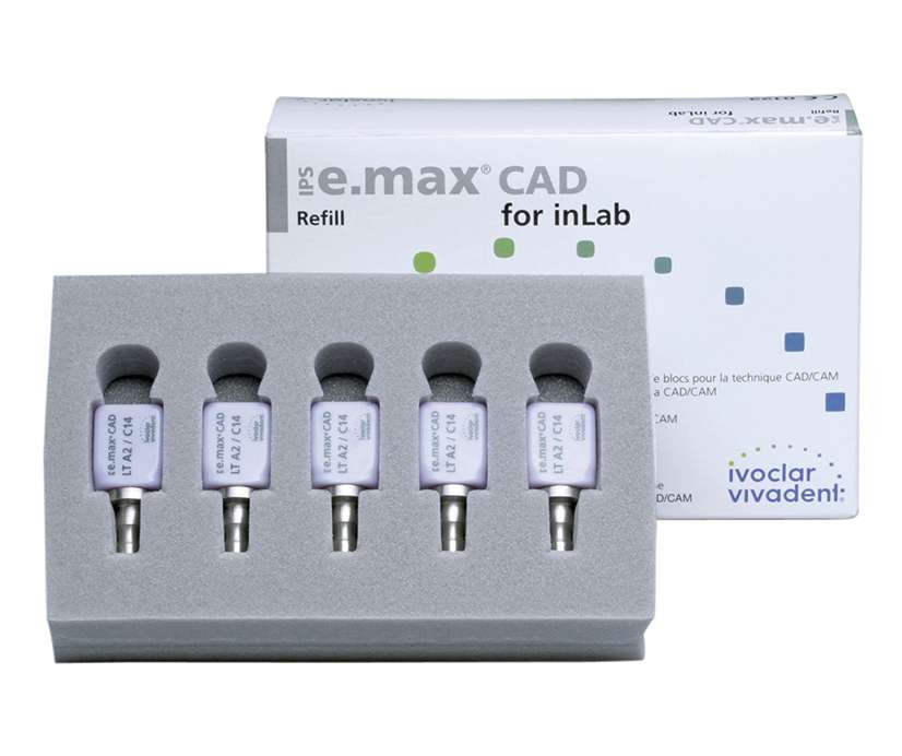 IPS E.MAX CAD CER/INLAB 605339 LT I12 BL2 5pc