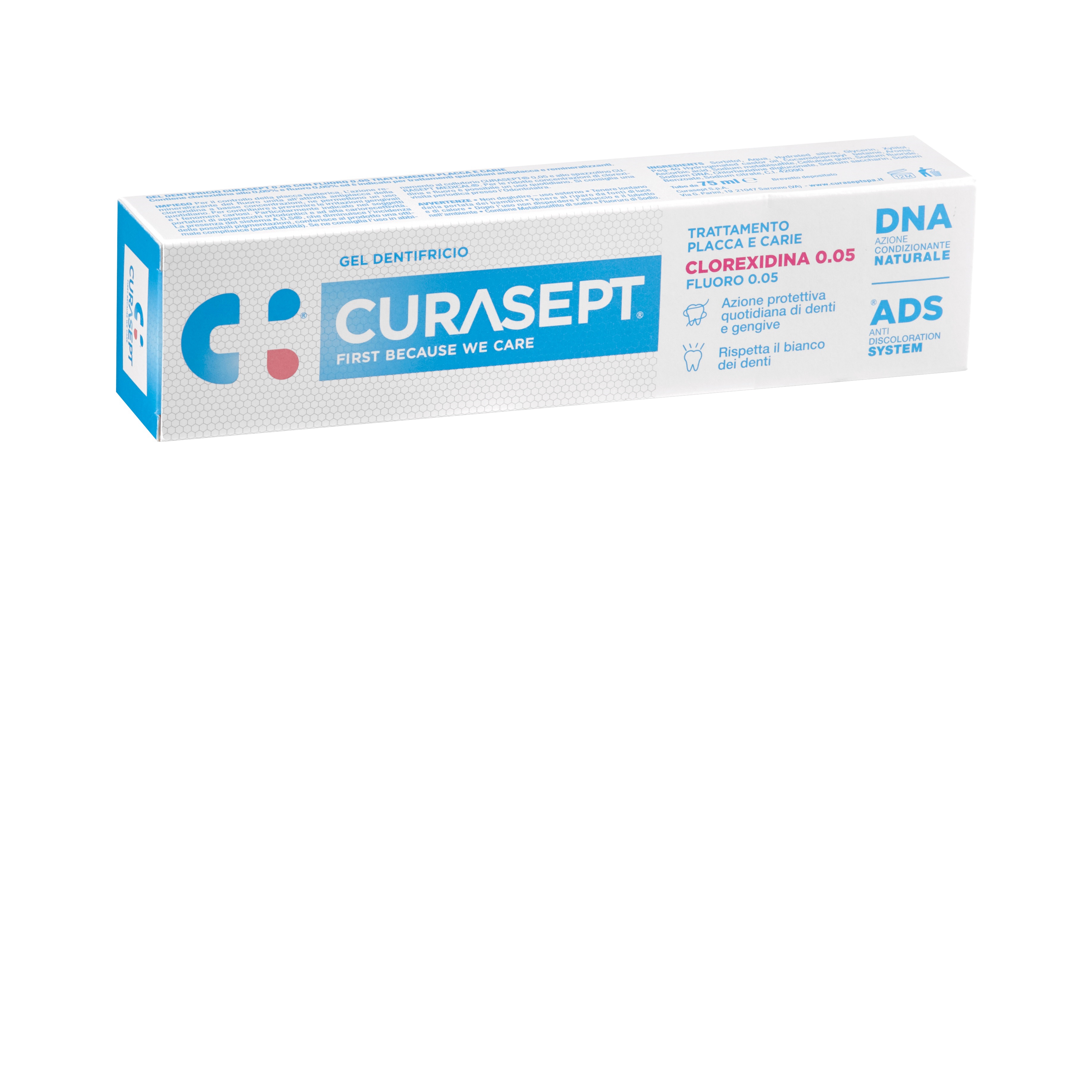 CURASEPT GEL DENTIFRICIO ADS+DNA 0,05 75ml