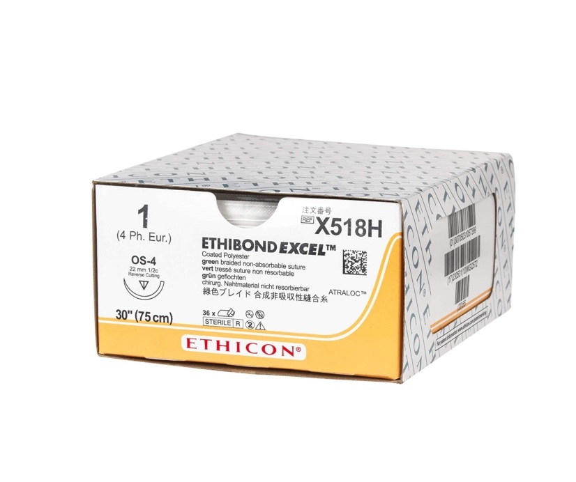 ETHIBOND E6943H, 3/0, AGO 17mm, V-4 3/8 CERCHIO 36pz