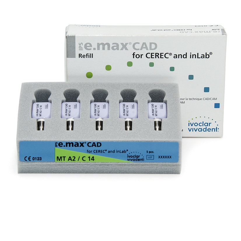 IPS E.MAX CAD CER/INLAB 680029 MT C14 A2 5pc