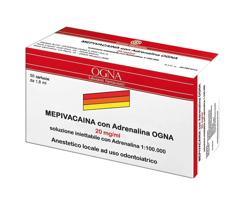 MEPIVACAINA CON ADRENAL.20 mg/ml 50PZ TUBOFIALE